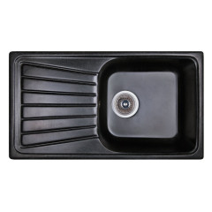Кухонная мойка гранитная Cosh, 77x43, черный (COSH8146K420)