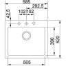 Кухонная мойка гранитная Franke MRG 610, 58x52, миндаль (114.0502.830)