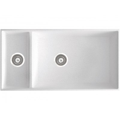 Кухонная мойка гранитная Marmorin Olwin, 87x45, белый (5255030)