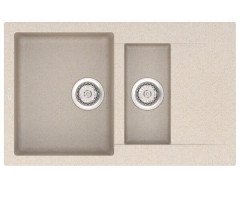 Кухонная мойка гранитная Vankor Orman, 80х49, бежевый (ORMAN OMP 04.80 BEIGE)