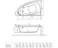 Ванна акрилова Excellent Aquaria Comfort, ліва, 160x100 (WAEX.AQL16WH)