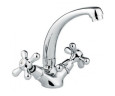 Cмеситель для умывальника Emmevi Deco Classic, двухвентильный, бронза (BR12913)