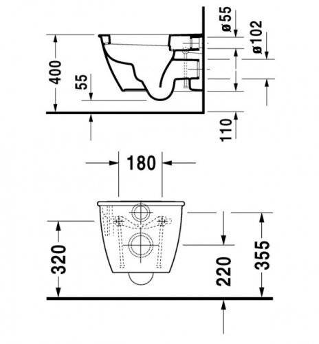 Унитаз подвесной Duravit Darling New (2545090000)
