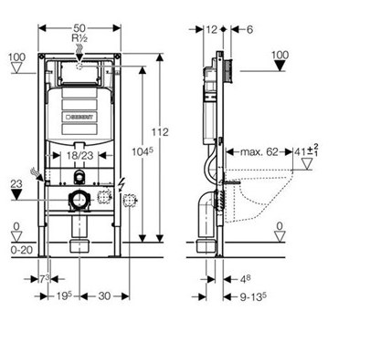 Комплект: Унитаз Kolo Modo Rimfree + Инсталляция Geberit Duofix + Крышка Soft-Close (L33120000+111.300.00.5+L30115000)