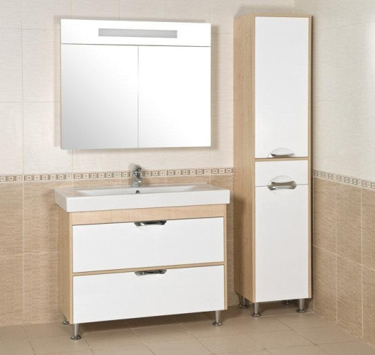 Зеркальный шкаф Aqua Rodos Ника 95, 95x80 (АР000001135)