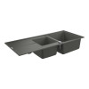 Кухонна мийка гранітна Grohe K400, 116x50, сірий (31643AT0)