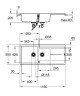 Кухонная мойка гранитная Grohe K400, 116x50, серый (31643AT0)