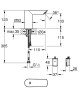 Cмеситель для умывальника Grohe BauCosmopolitan, инфракрасный, хром (36452000)