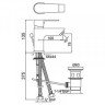 Cмеситель для умывальника Jaquar Aria, однорычажный, хром (ARI-CHR-39051B)