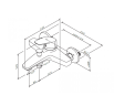 Смеситель для ванны AM.PM Gem, однорычажный, хром (F9010000)
