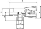 Запорный вентиль Ferro (Z240)