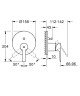 Смеситель для ванны Grohe Lineare New, однорычажный, хром (24064001)
