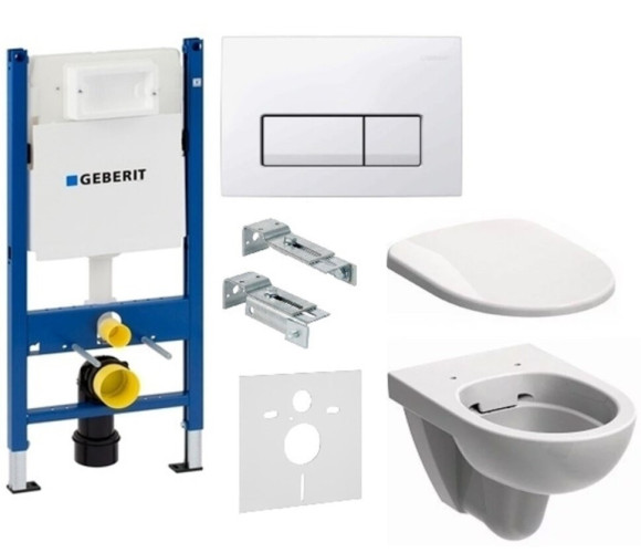 Комплект: Унітаз Kolo Nova Pro + Інсталяція Geberit Duofix + Кришка (M33120000+458.126.00.1+M30112000)