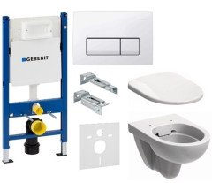 Комплект: Унитаз Kolo Nova Pro + Инсталляция Geberit Duofix + Крышка (M33120000+458.126.00.1+M30112000)