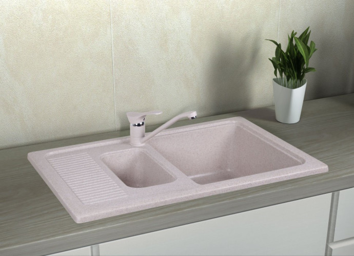 Кухонная мойка гранитная Cosh, 77x49, бежевый (COSH7749K800)