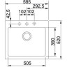 Кухонна мийка гранітна Franke MRG 610, 58x52, сахара (114.0502.832)