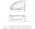 Ванна акриловая Excellent Aquaria Comfort, правая, 160x100 (AQP16WH)