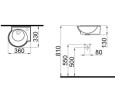 Умивальник підвісний Idevit Myra, 36 (0201-0365-07)