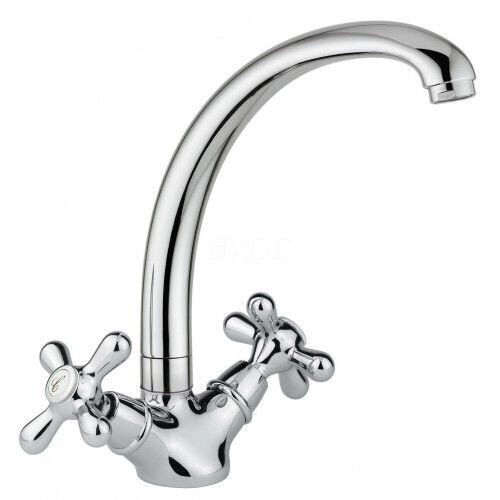 Змішувач для кухні Emmevi Deco Classic, двовентильний, хром (SC12717)