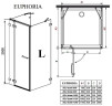 Душевая стенка Radaway Euphoria KDJ S1 80 (383051-01)