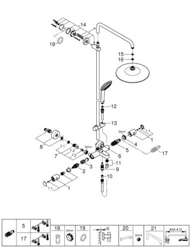 Душевая система Grohe Euphoria (27475001)