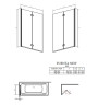 Шторка для ванны Radaway Fuenta New PND 120 L, левая, 152x120 (208212-01L)