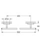 Держатель для полотенец Grohe BauCosmopolitan (40459001)