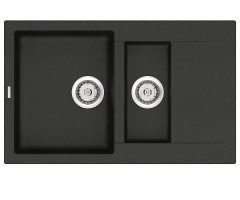 Кухонна мийка гранітна Vankor Orman, 80x49, чорний (ORMAN OMP 04.80 BLACK)