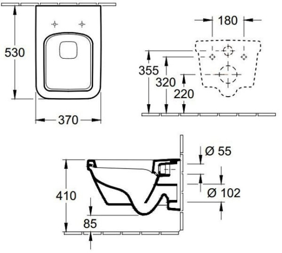 Унітаз підвісний Villeroy&Boch Architectura (568510R1)
