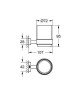 Стакан для зубных щеток Grohe Essentials Cube (40755001)