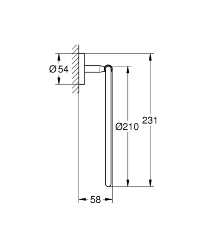 Держатель для полотенец Grohe BauCosmopolitan (40460001)