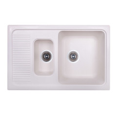 Кухонная мойка гранитная Cosh, 77x49, белый (COSH7749K203)
