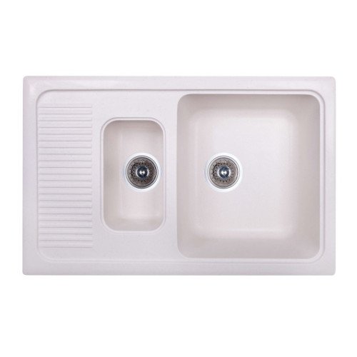 Кухонная мойка гранитная Cosh, 77x49, белый (COSH7749K203)