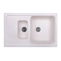 Кухонная мойка гранитная Cosh, 77x49, белый (COSH7749K203)