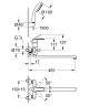 Змішувач для ванни Grohe Multiform, одноважільний, хром (3270800A)