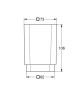 Склянка для зубних щіток Grohe Selection Cube (40783000)
