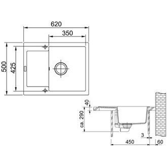Кухонна мийка гранітна Franke MRG 611, 62x50, ваніль (114.0381.003)