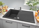 Кухонная мойка гранитная Grohe K400, 86x50, черный (31640AP0)