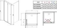 Душова кабіна Radaway Eos KDJ-B, ліва, 100x80 (37443-01-01NL)
