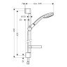Душевой гарнитур Hansgrohe Croma 100 Vario/Unica (27772000)