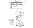 Умывальник врезной Fancy Marble Yonna, 80 (608101)