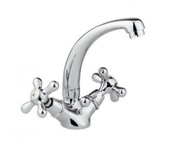 Cмеситель для умывальника Emmevi Deco Classic, двухвентильный, хром (SC12113TC)