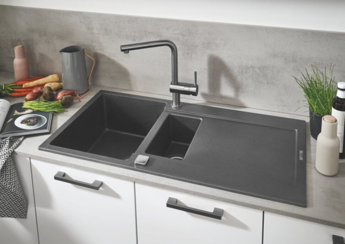 Кухонная мойка гранитная Grohe K500, 100x50, серый (31646AT0)