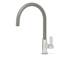 Смеситель для кухни Elleci Volta, однорычажный, серый (VOLTA ALUMINIUM 79)