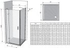 Душова стінка Ravak SmartLine SMPS-90 (9SL70A00Z1)