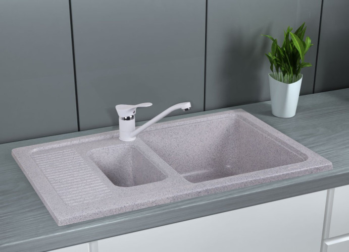 Кухонная мойка гранитная Cosh, 77x49, серый (COSH7749K210)