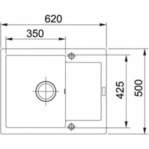 Кухонная мойка гранитная Franke MRG 611, 62x50, оникс (114.0381.006)