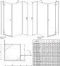 Душевая кабина Radaway Almatea KDJ, левая, 100x80 (32142-01-01NL)