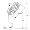 Ручной душ Kludi A-Qas 3S (6570005-00)