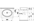 Умивальник накладний Laufen Pro B, 52 (H8129640001091)